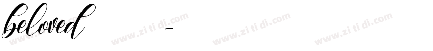beloved 普通字体转换